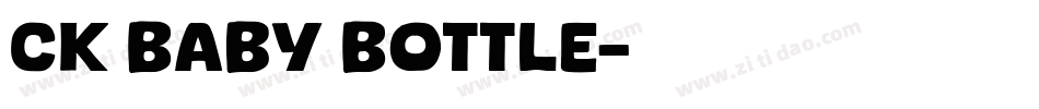 CK Baby Bottle字体转换